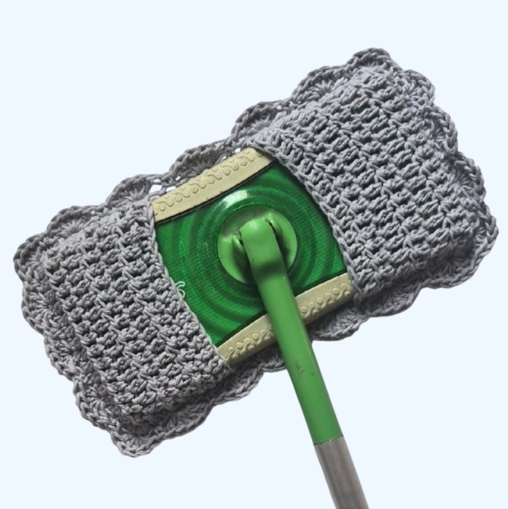Eco Friendly Organic Reuseable Cotton House Cleaner Mop Cover-Light Gray